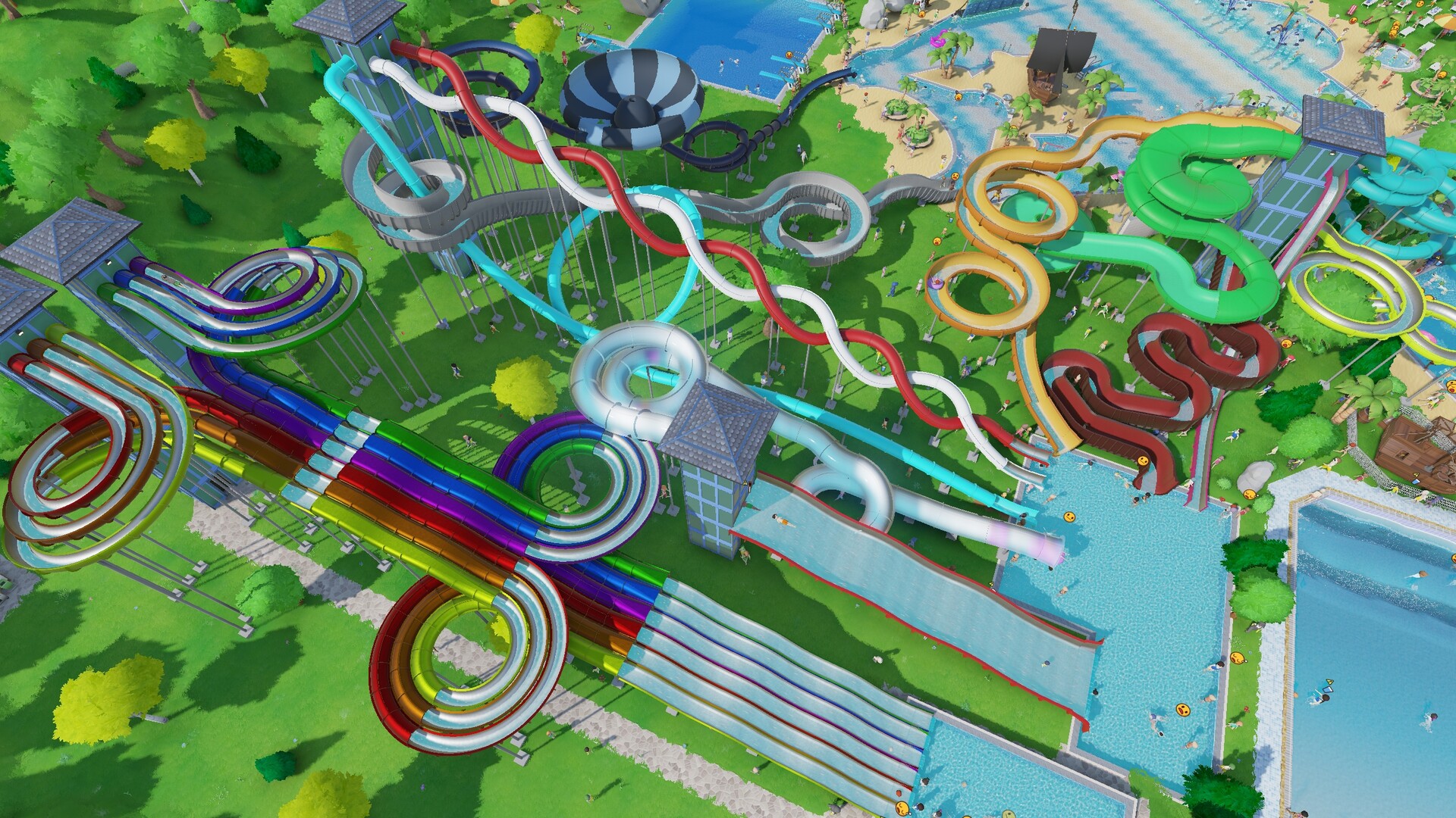 沙盒建造模擬游戲《水上樂園大亨》現已登錄Steam平臺