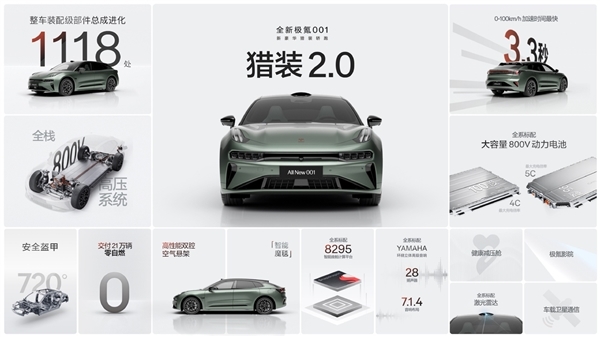 26.9萬起！全新極氪001累計大定訂單已近4萬單