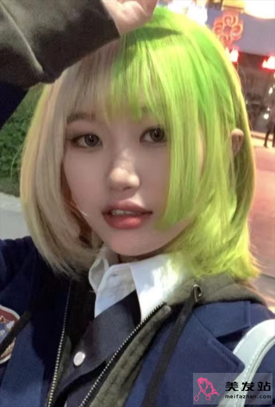 今年流行的染發 個性鴛鴦染發型
