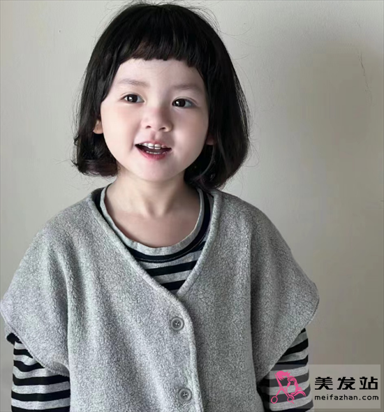 兒童人氣波波頭 一刀切眉上bobo