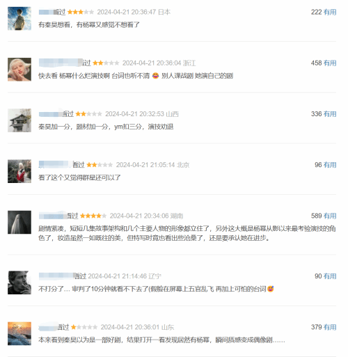 《哈爾濱一九四四》楊冪演技引爭議！豆瓣網友稱被其演技勸退