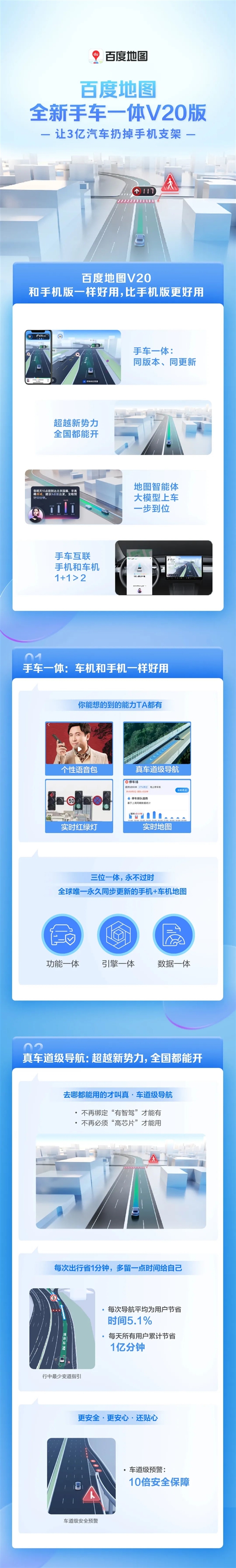 看懂：百度地圖V20版發(fā)布 讓3億汽車扔掉手機支架！