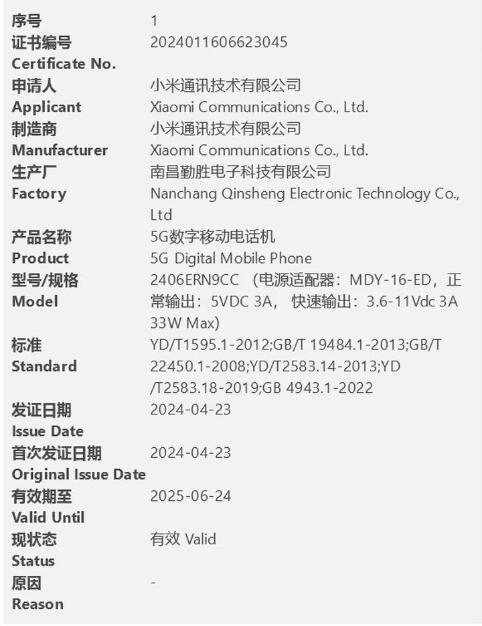 百元小金剛！Redmi 13 5G手機通過3C認證：支持33W充電