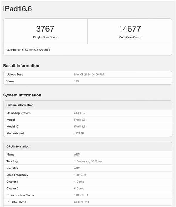 iPad Pro全球首發！M4跑分公布：多核成績突破1.4萬