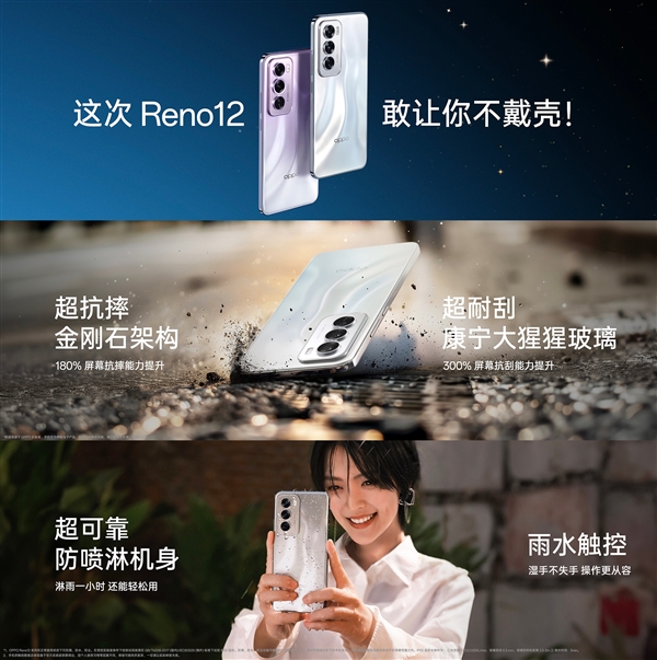 輕薄的等深四曲屏手機！OPPO Reno12發布：2699元起