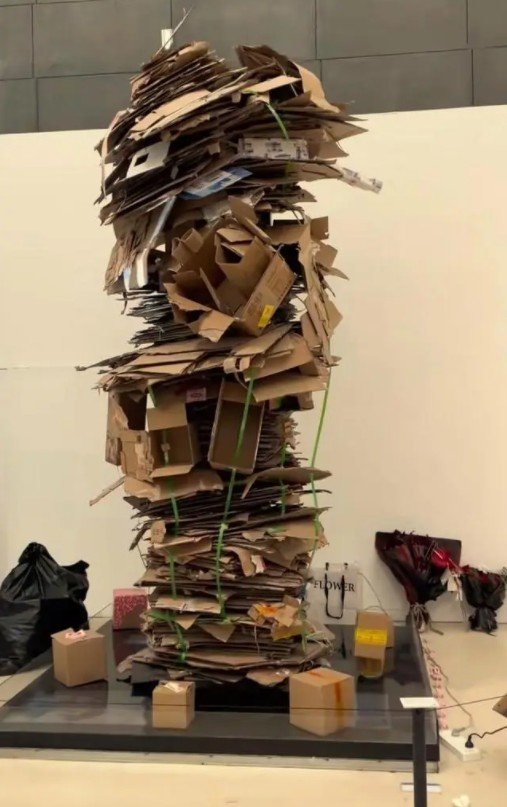 央美畢業(yè)展作品被吐槽一堆廢紙殼 作者道歉：精心設(shè)計(jì)的 造價上萬 