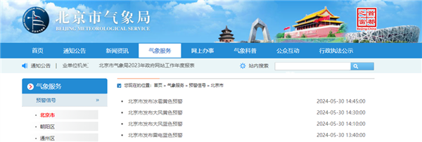 突現狂風暴雨！北京連發雷電大風冰雹三預警：10級大風 冰雹在路上