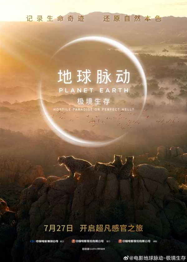 豆瓣9.7分紀錄片天花板！《地球脈動》首部大電影國內定檔7月27日：預告片發布
