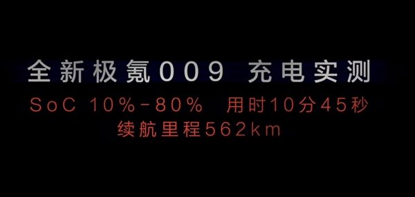 全新極氪009官宣：搭載全球充電速度快的量產電池 實測10-80%不到11分鐘