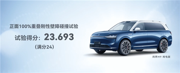 首款超五星！問界M9中汽研測試成績公布 余承東：不怕事、能避事
