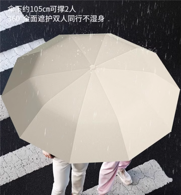 風大雨大都不怕：遇格八股全自動雨傘13.9元大促