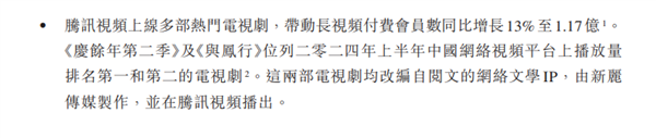 2024年劇王實至名歸！騰訊：《慶余年2》上半年播放量中國第一