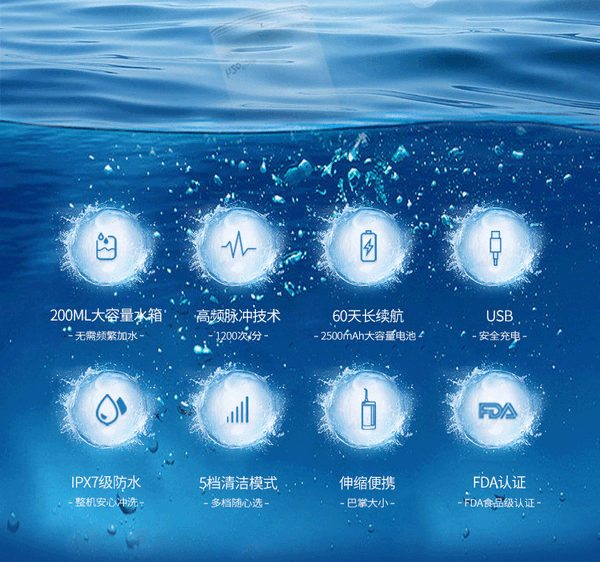 一次續航60天！惠齒h2智能水牙線大促：領210元券 89元到手