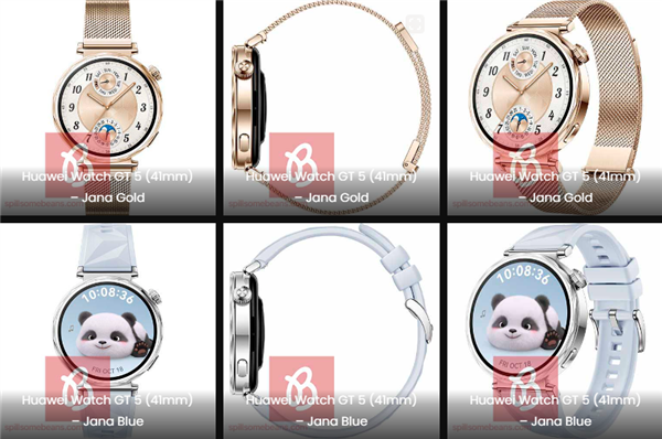 41mm/46mm雙尺寸：華為Watch GT 5智能手表渲染圖曝光！健康能力大提升