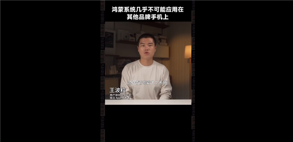 開發(fā)者：純血鴻蒙幾乎不可能用在其他品牌手機(jī)上 華為封閉類比蘋果iOS