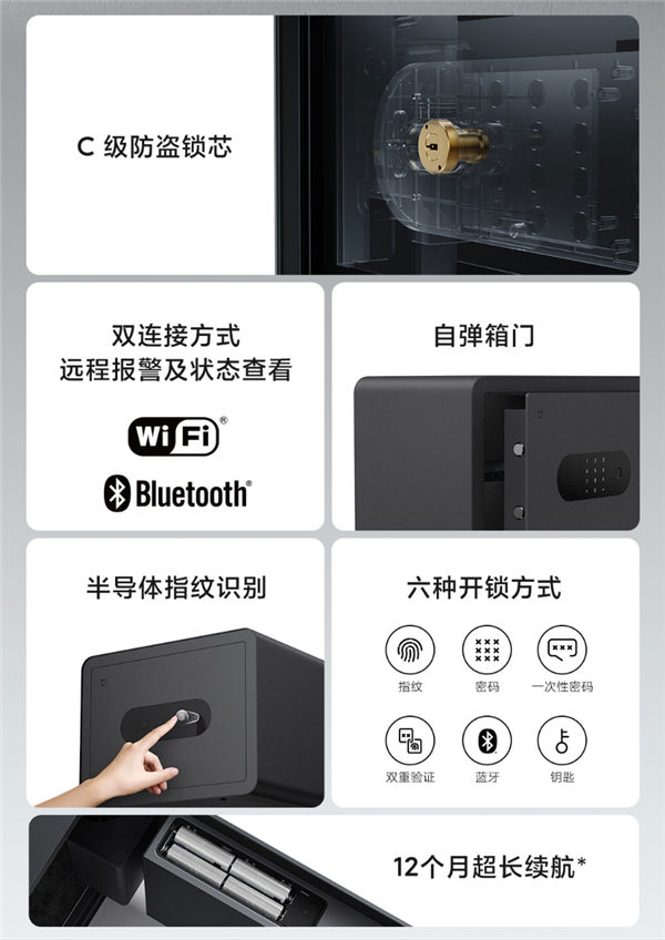年輕人第一臺保險箱！小米推出米家智能保管箱：649元