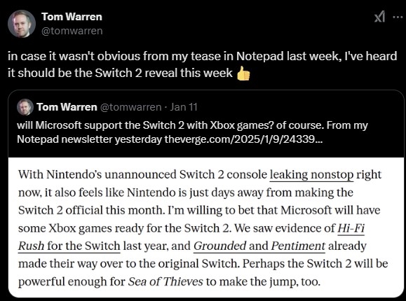 傳Switch 2周內公布