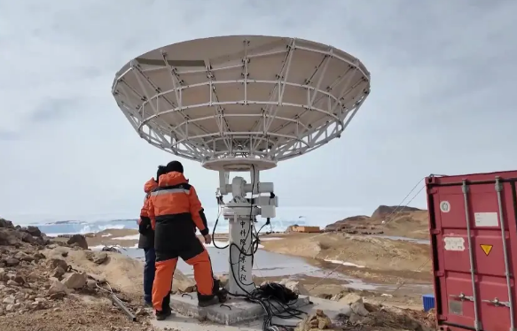 南極中山站首次實現自主衛星網絡通信：網速近百兆