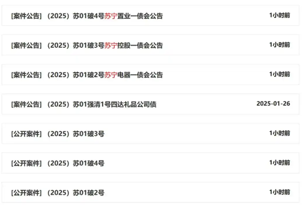 負債千億！蘇寧系公告破產重整
