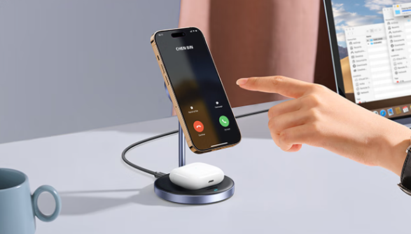 綠聯磁吸充電支架大促到手111元（上市199元）：Qi 2認證 iPhone 15W快充