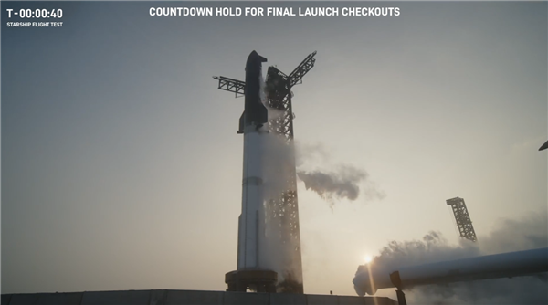 SpaceX星艦第八次飛行又卡殼了 發射倒計時40秒時被叫停