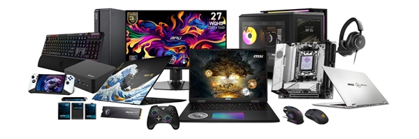 微星COMPUTEX 2025大秀肌肉！AI PC、QD-OLED顯示器全線新品火力全開