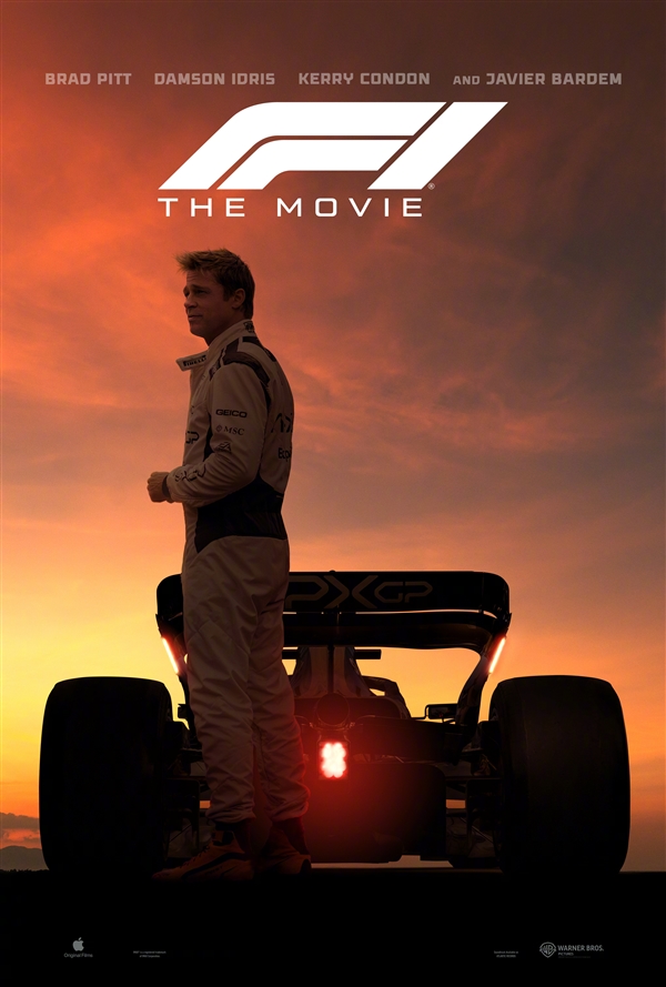 蘋果打造！《F1：賽道風云》新預告/海報發布：皮特主演、漢密爾頓出演