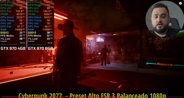 11年前的GTX 970升到8GB顯存游戲實測：比原版快了40%！